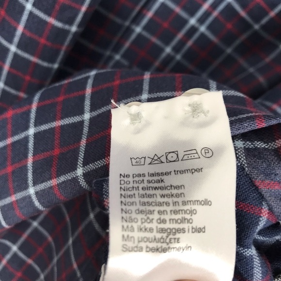 LACOSTE Plaid Checkered Button Up 42 / L - Picture 13 of 15